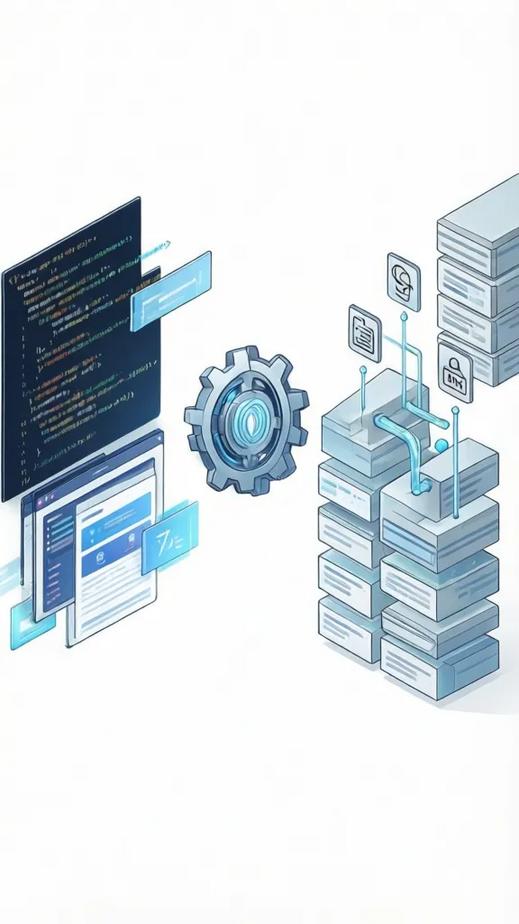 Digital illustration of a web crawler transforming messy HTML and dynamic content into clean, structured JSON blocks, symbolizing Firecrawl’s advanced data extraction features